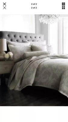 Hudson Park Natalya Cashmere King Duvet+2 Standard Shams New-$720 - Image 1 of 4