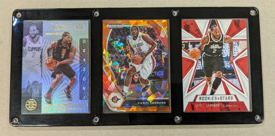KAWHI LEONARD PLACA DE 3 CARTAS LOS ANGELES CLIPPERS ESTADO DE SAN DIEGO AZTECAS  Foto 1 de 1