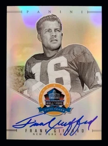 2013 Panini FG1 Frank Gifford Autografo Firmato 50° Anniversario NFL HOF 15/50 - Foto 1 di 2