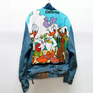 Vtg 90s Too Cute Guetta Brothers Disney Mickey Denim Jacket Unisex RARE ITEM!! - Picture 1 of 12