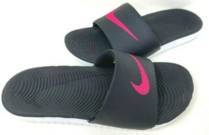 nike pink slides womens