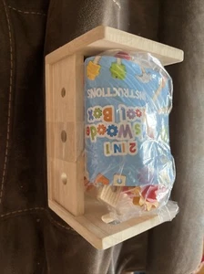 Caja de herramientas de madera para niños 2 en 1, juguete Montessori, juguete de vástago, construcción - Imagen 1 de 6