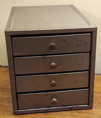Vintage Kennedy Metal Organizer Cabinet 4 Drawers Small Parts Cabinet No. 4D - Image 1 of 4