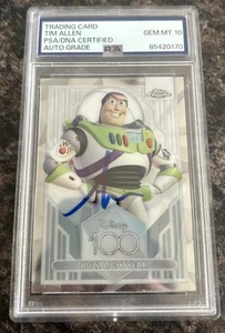 Tim Allen Signed 2023 Topps Chrome Buzz Lightyear Card GM MT 10 Auto PSA/DNA - Bild 1 von 2