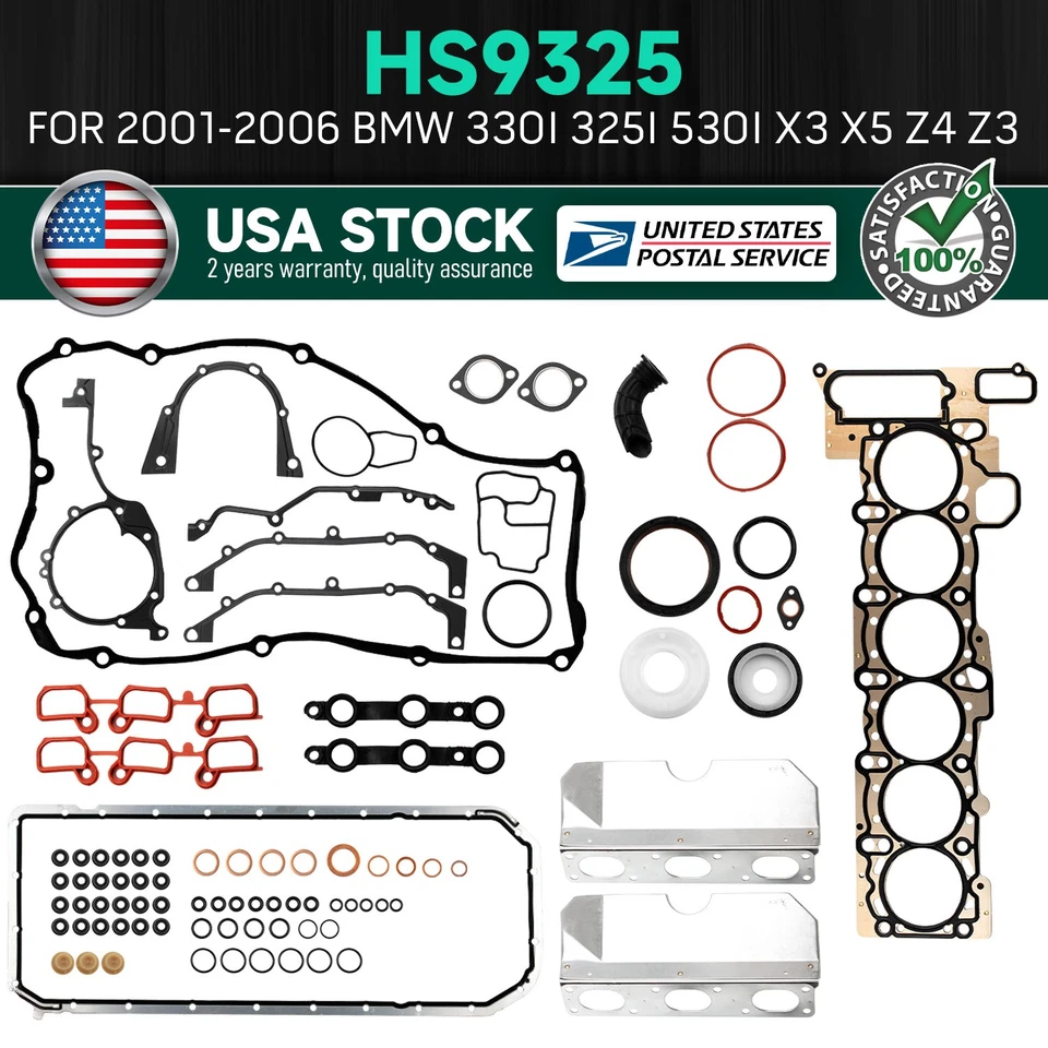 Kit de juntas de culata completa HS9325 para BMW 325Ci 330Ci Z3 Z4 X5 2001-2006 2,5 L 3,0 L Foto 1 de 4