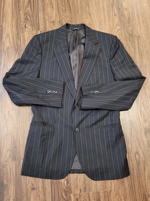 DOLCE & GABBANA Blazer Pinstriped Size 42R Italy READ - Image 1 of 4