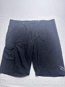 Men's RIP CURL Overthrow Board Shorts Black Cargo with Comb Laced Size 36 - Picture 1 of 13