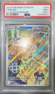 [PSA 9 OC Error] Pokemon Timburr #183/167 Illustration Rare 💎 POP 1 - Picture 1 of 4