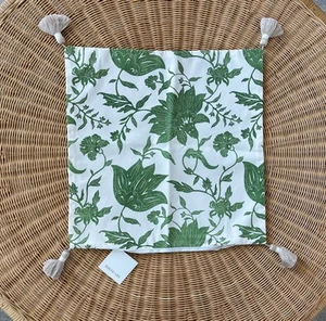 NEW Serena & Lily Deauville Pillow Cover (20” SQ)-Moss Green - Picture 1 of 3