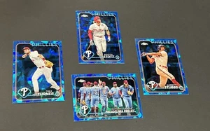 2024 Topps Chrome Sapphire Philadelphia Phillies Lot (4) - Picture 1 of 2