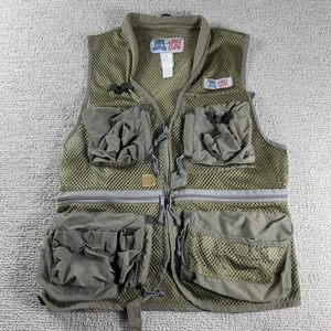Vintage Eagle Claw Mesh Fishing Vest Green Adult Size Medium - Picture 1 of 6