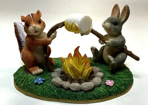 Figura Charming Tails "Toasting Marshmallows" Fitz & Floyd retirado - Imagen 1 de 9