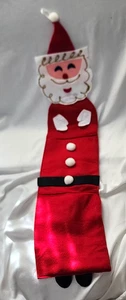 Handmade Felt Santa 34” Christmas Card/Letter Holder 1980s possible from a kit - Picture 1 of 9