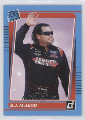 2022 Panini Donruss NASCAR Rated Rookie Carolina Blue BJ McLeod #26 Rookie RC - Image 1 of 2