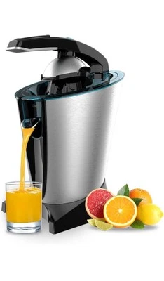 Spremiagrumi Elettrico 600W Filtro In Acciaio 2 CONI Rimovibili Leva Pressione - Immagine 1 di 4