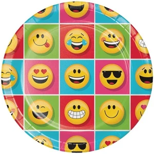 Show Your Emojions 8.75" Paper Dinner Plates: 8 Count - Picture 1 of 1