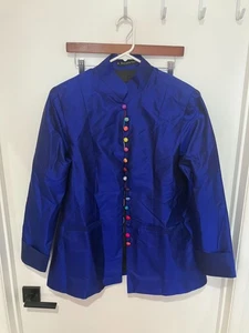 Richard K. Tsao Damen Pagliacci Kurzjacke, royalblau, Größe 4 - Bild 1 von 3