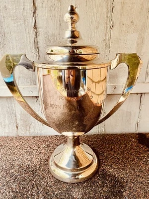 🏆 Silver Trophy Big Large Vintage 14.5” Antique History Cup Award Trophies Prop — 第 1/4 张图片