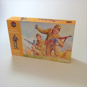 Airfix Empty British Commandos Early Brown Repro Box 1:32 Scale #1736 - Picture 1 of 5