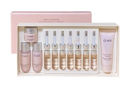 OHUI Miracle Moisture Pink Barrera Ampolla 777 Set Especial 7 ml 14 piezas KoreaBeauty Foto 1 de 2