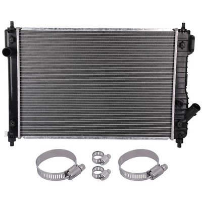 Radiator with Universal Oil Hose Clamps Kit For 2009 Pontiac G3 Wave CU13097 - Image 1 of 4