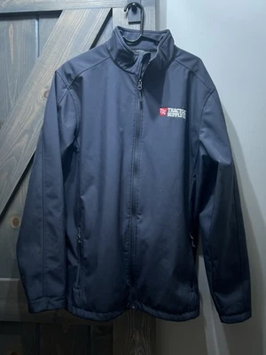 Navy Blue Tractor Supply Logo Jacket XLT Full Zip Work Wear Port Authority Brand - Image 1 of 4
