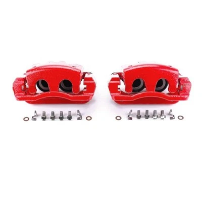 Pinzas de freno traseras PowerStop S4920 rojas - se adaptan a Ford F-250 Super Duty 2005-2007 Foto 1 de 4