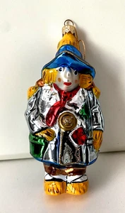 Kurt Adler Polonaise Scarecrow Glass Christmas Tree Ornament Komozja Wizard Oz - Picture 1 of 10