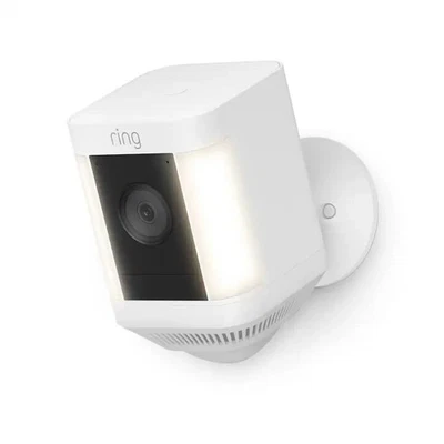 Ring Spotlight Cam Plus NEW Battery Powered White 1080p Wireless Security Camera - Image 1 of 4