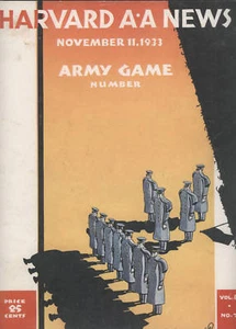 1933 Army vs Harvard Football Game Program - Picture 1 of 1