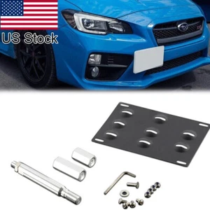 For Subaru WRX STI Front Bumper Tow Hook License Plate Mounting Bracket Holder - Picture 1 of 8