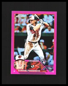 2023 Gunnar Henderson Rookie Card - Topps Chrome Pink Refractor #2 Orioles - Bild 1 von 3