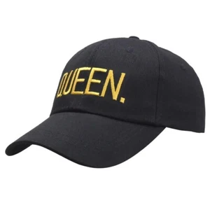 Queen. Baseball Cap Black, Yellow Letters, Hip Hop, Stylish, Party, Photo, Queen - Picture 1 of 2