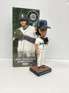 FELIX HERNANDEZ SIGNED SEATTLE MARINERS LARRY BERNANDEZ BOBBLEHEAD JSA N97658 - Picture 1 of 8