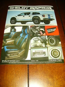 Shelby Raptor 2011 2012 2013 2014 - hoja de ventas/folleto de doble cara - Imagen 1 de 2