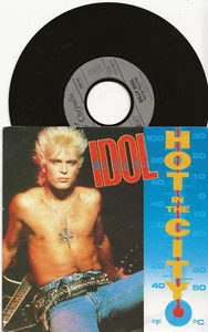 BILLY IDOL HOT IN THE CITY SINGLE FROM GERMANY, DIFFERENT PIC SLEEVE - Picture 1 of 2