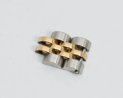 ORIGINAL Rolex Swiss D Link Aço Inoxidável e Ouro 18k Jubileu Link Duplo! Ldy - Imagem 1 de 3