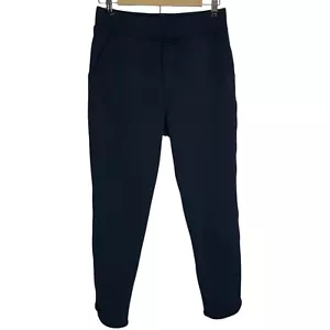 Pantalones deportivos Frank & Eileen para mujer M dobladillo tulipán tobillo negros silenciosos de lujo - Imagen 1 de 13