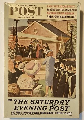 Vintage Saturday Evening Post JUNE 1960 Picture PUZZLE Jaymar #230 500 PC NEW - Image 1 of 2