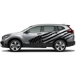 Back side big US flag graphics stickers decal compatible with Honda CR-V - Picture 1 of 15