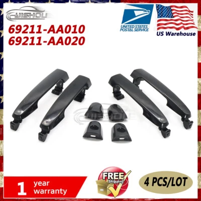 Juego de 4 manijas de puerta delantera trasera izquierda derecha para Toyota Corolla Matrix 2003-2008 Foto 1 de 4