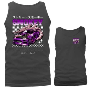 Camiseta sin mangas Smokey Drift Streetwear importada afinada personalizada JDM coche deportivo - Imagen 1 de 11