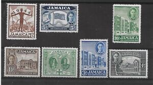 JAMAICA 1945 - 1946 NEW CONSTITUTION SET SG 134/140 MNH/MH Cat £11+