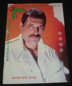 QUEEN INTERNATIONAL FAN CLUB WINTER 1996 MAGAZINE Freddie Mercury Brian May - Picture 1 of 3