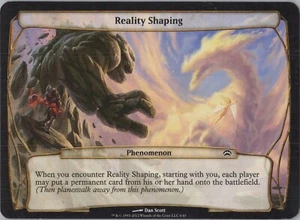 Carte Planechase MTG Magic the Gathering Reality Shaping (OVERSIZE) - Foto 1 di 2