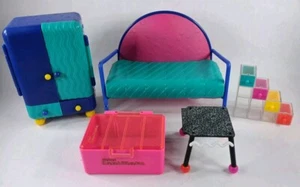 LOL OMG Surprise Doll House 5 Piece Furniture Lot NO DOLLS Retro Look - Picture 1 of 8