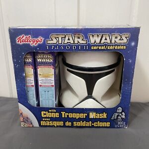 Star Wars Episode 2 Kellogg's Cereal with Clone Trooper Mask 