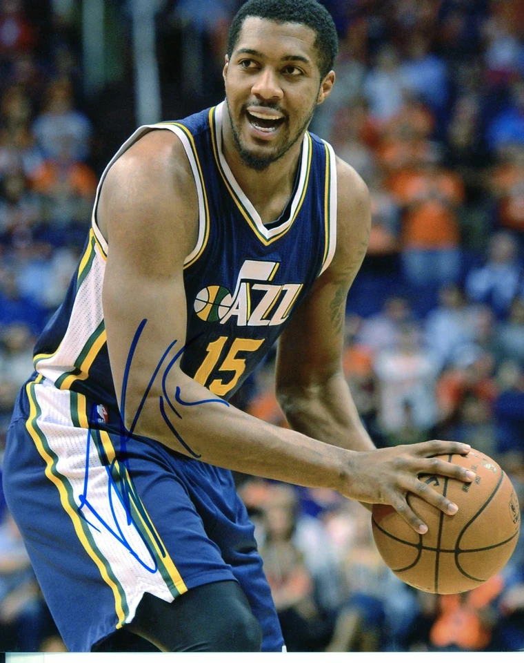 Derrick Favors Autografiado 8x10 Utah Jazz Envío Gratis #S2479 Foto 1 de 1