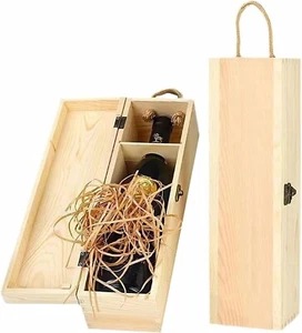 Wein Holzkiste, Holz Weinkiste Holz Geschenkbox Holzkiste - Bild 1 von 7