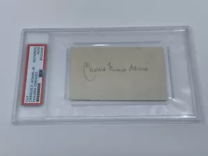 Charles Francis Adams Jr Writer Politician Signed Autograph Cut PSA DNA j2f1c - Picture 1 of 1